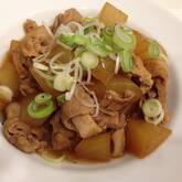 大根と豚肉のピリ辛煮