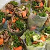 具材を変えて生春巻き みんな大好き焼き肉味