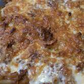 ミートソースのマカロニグラタン