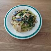サンマの和風パスタ