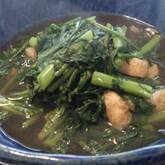 春菊と油揚げのサッと煮