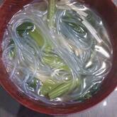 春雨と小松菜スープ