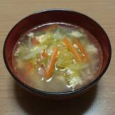 ベーコンとキャベツのスープ