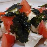 くずし豆腐とプチトマトのシンプルサラダ