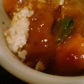 ホウレン草と豚のカレー