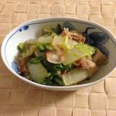 白菜と豚肉の煮物