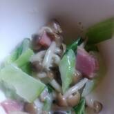 白菜とチンゲンサイの中華クリーム煮