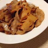 豚肉とタケノコのショウガ焼き