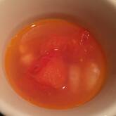 エビとトマトのスープ