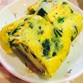 シラス干しとミツバ入りだし巻き卵