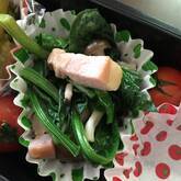 ホウレン草のバターしょうゆ炒め