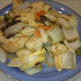 焼き白菜の豚肉黒酢あんかけ