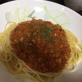 ミートナッツソースパスタ