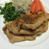 豚肉マリネのショウガ焼き