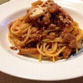 ミートナッツソースパスタ