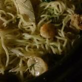 海鮮塩焼きそばの黒酢がけ