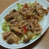 すぐできる！野菜たっぷり豚こまのショウガ焼き丼 by 松本 知恵さん