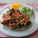 オクラカレーライス