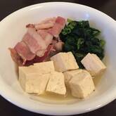 豚肉とホウレン草のサッと煮