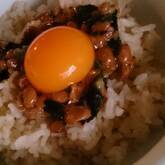 しば漬け納豆丼