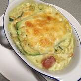 ネギとアボカドの簡単グラタン