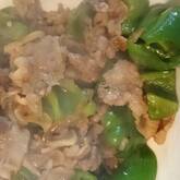 牛肉とピーマンのソース炒め