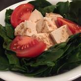 ホウレン草と豆腐のサラダ