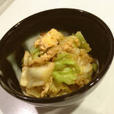 キャベツと卵の炒め物