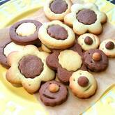 ハートのツートンクッキー