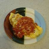 鶏もも肉のオムライス