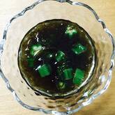 オクラとトマトのもずく和え