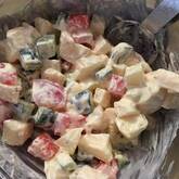 キュウリとリンゴの和え物