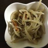 モヤシとちくわのマスタード和え