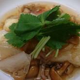 ナメコあんかけ揚げ出し豆腐