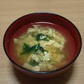 ミツバのかきたま汁