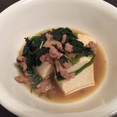 ホウレン草あんかけ豆腐