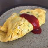 ほうれん草のオムレツ