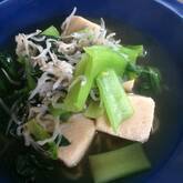 小松菜と高野豆腐のサッと煮