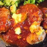 ふっくら蒸し焼きデミグラスハンバーグ