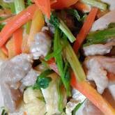 ニンジンと油揚げの炒め物