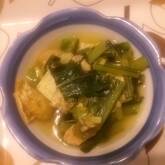 油揚げと小松菜の炒め煮