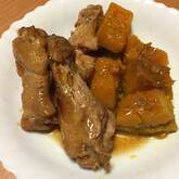 手羽元とカボチャの煮物