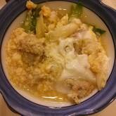 うまみたっぷり！ホタテと青ネギのふわふわ卵とじ