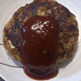 春キャベツ入りハンバーグ