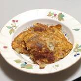 ゴボウとジャガイモのトマトオムレツ