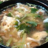 ナメコのふんわり卵汁