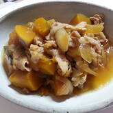 豚肉とカボチャの煮物