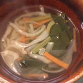 切干し大根と野菜のスープ