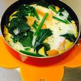 トマトとホウレン草のスパニッシュオムレツ