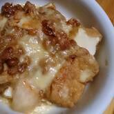 厚揚げのキムチーズ焼き